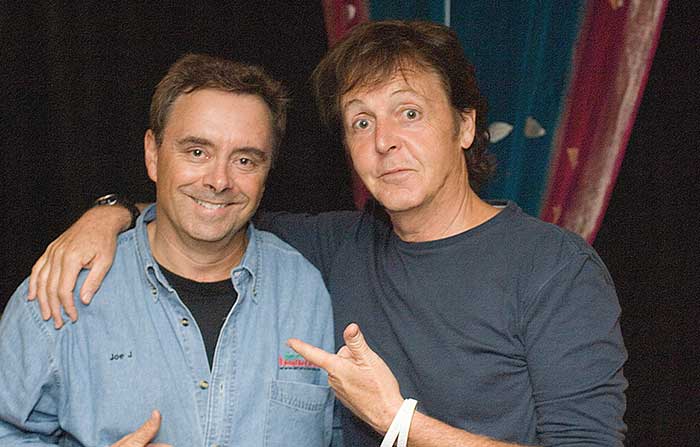 Joe Johnson with Paul McCartney