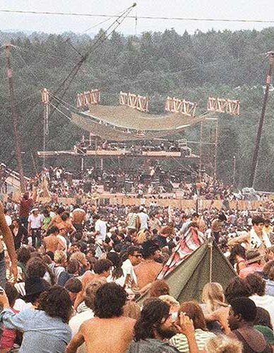 Woodstock Stage From Aud rear