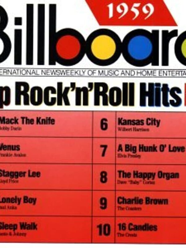 1959 Top Rock and Roll Hits