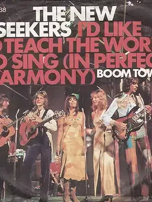 the new seekers I'd like to teach the world to sing boom town cover art