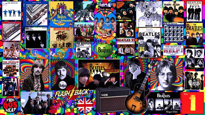 the beatles collage by roger dale by musicman55